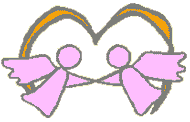 image of the two pink angels forming a heart
