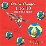 picture of Curious George's 1 to 10 and Back Again