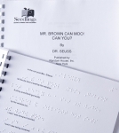 Photo of Print-and-Braille Books in Contracted Braille (in UEB) 