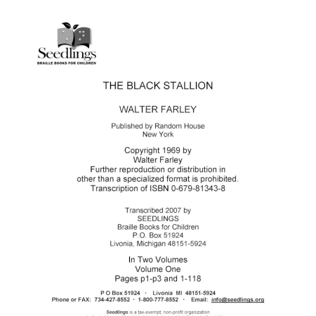 Cover image for The Black Stallion by Walter Farley