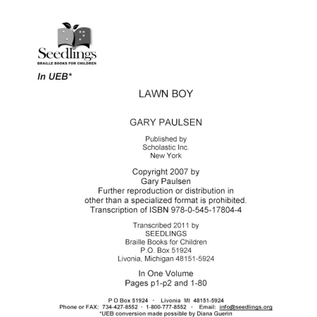 Cover image of Lawn Boy by Gary Paulsen