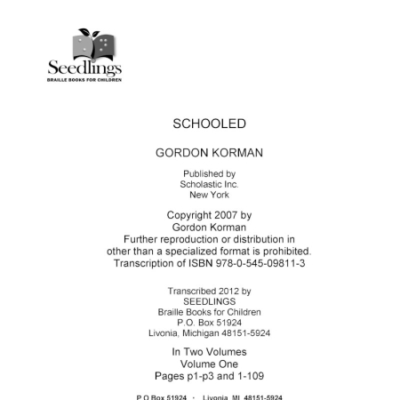 Cover image for Schooled by Gordon Korman