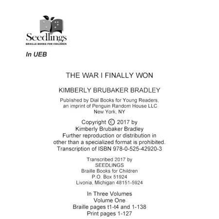 cover of The Ware I Finally Won by Kimberly Brubaker Bradley