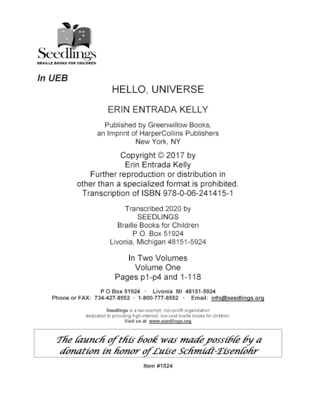 cover image of Hello, Universe by Erin Entrada Kelly
