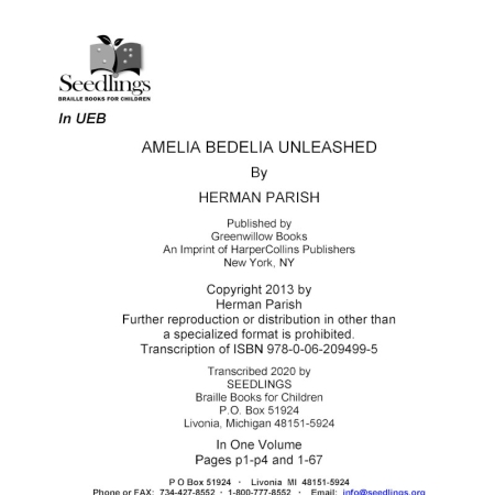 Cover image for Amelia Bedelia Unleashed by Herman Parish