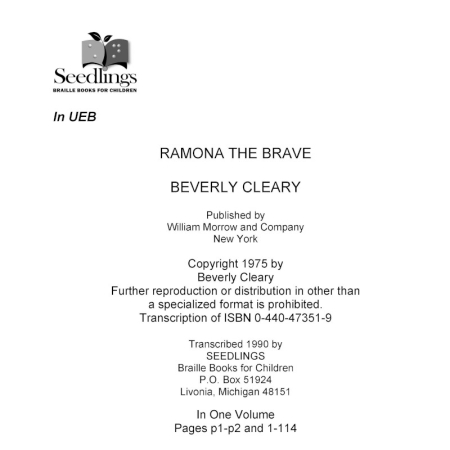 Cover Image for Ramon the Brave by Beverly Cleary