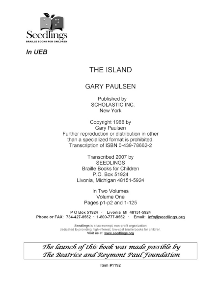 Cover for The Island