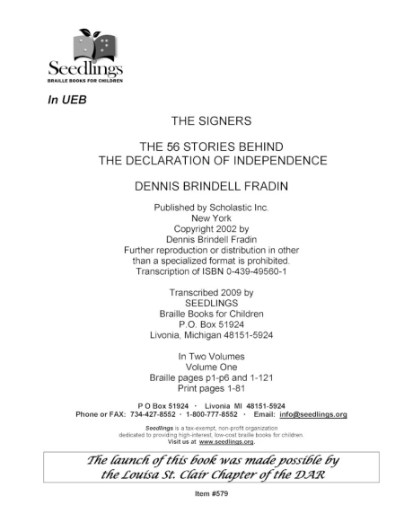 Cover for The Signers