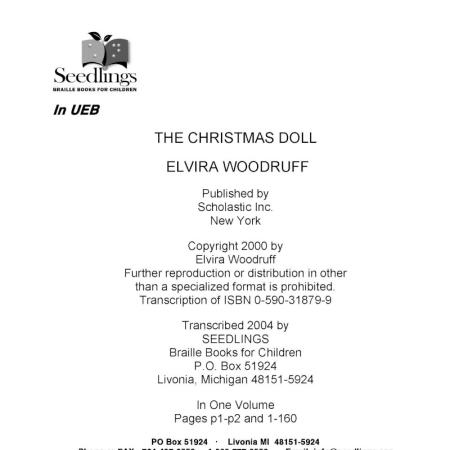 Cover for The Christmas Doll