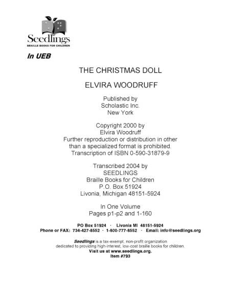Cover for The Christmas Doll