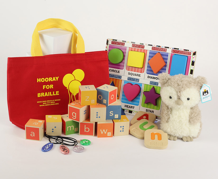Photo of Seedlings braille gifts and learning aides.