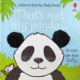 Cover of That’s Not My Panda with print and braille on a bright blue background with a picture of a black and white panda