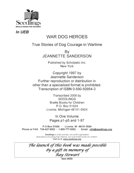 Cover image for War Dog Heroes: True Stories of Dog Courage in Wartime by Jeannette Sanderson