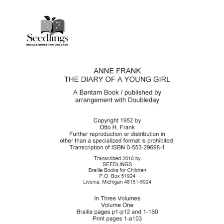 Cover of Anne Frank: The Diary of A Young Girl