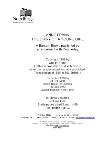 Cover of Anne Frank: The Diary of A Young Girl