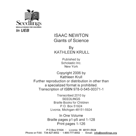 Cover image for Isaac Newton Giants of Science by Kathleen Krull