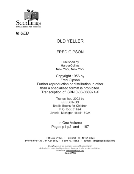 Cover image for Old Yeller by Fred Gipson
