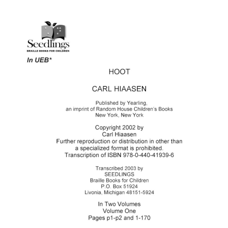 Cover image for Hoot by Carl Hiaasen