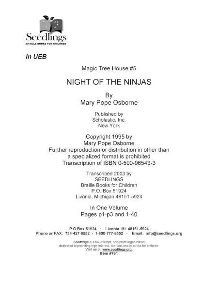 Cover image for Magic Tree House #5 Night of the Ninjas by Mary Pope Osborne