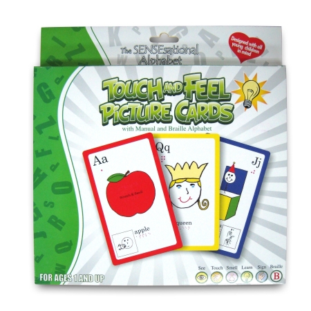 Braille flash cards box