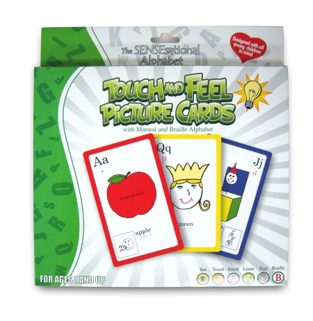 Braille flash cards box